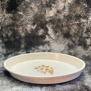 Vintage Blue Mountain Pottery Casserole Dish: Speckled
 Ceramic Dish